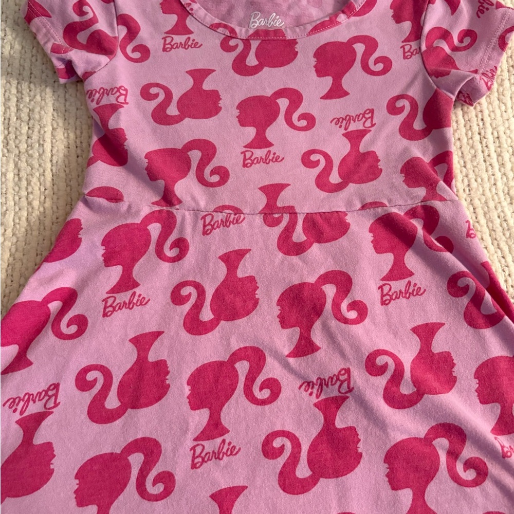 Barbie Pink Skater Dress 3T Graphic Girls - Picture 3 of 5